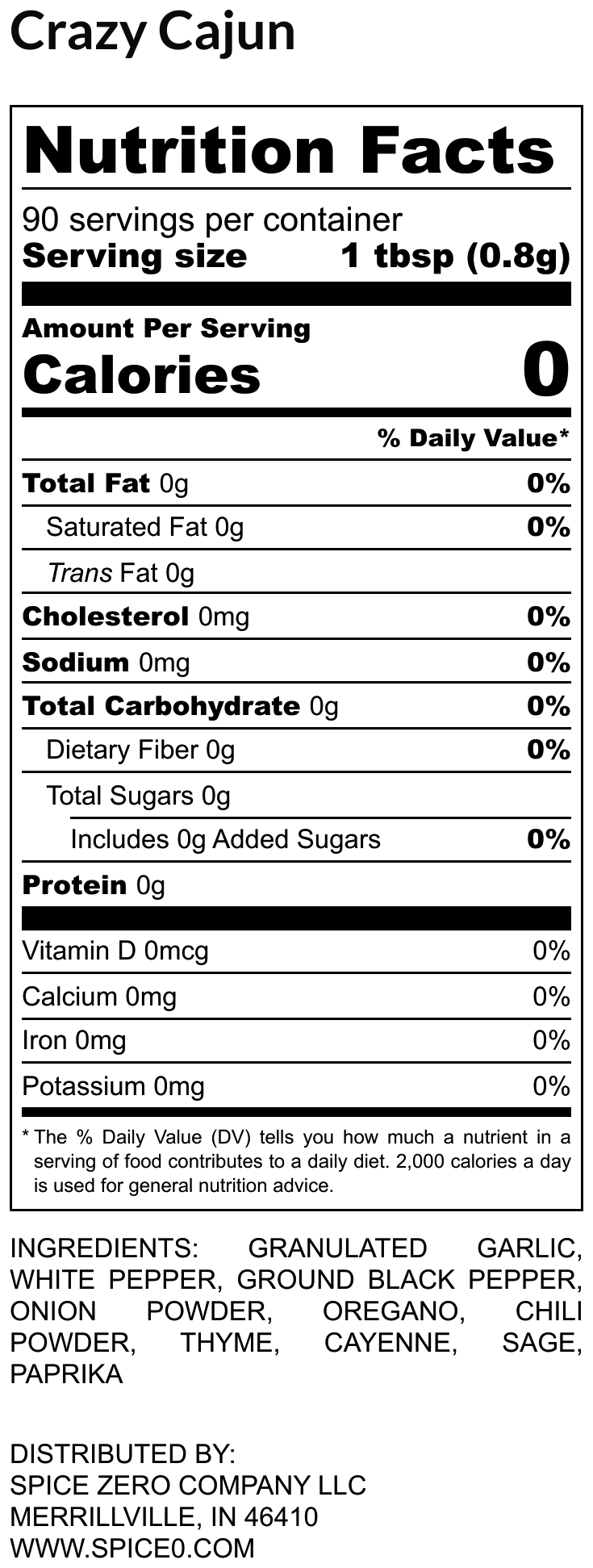 Salt-Free Crazy Cajun Seasoning